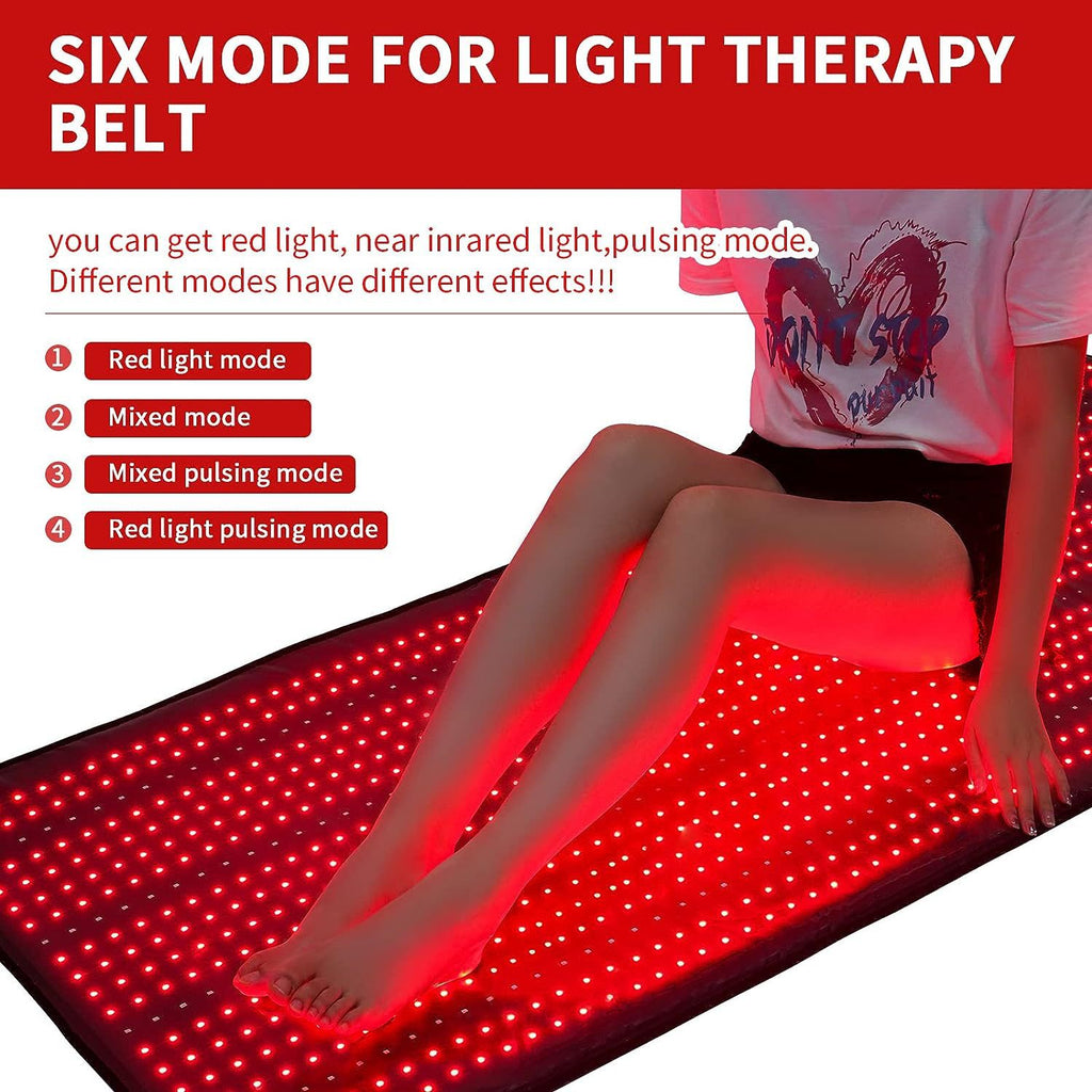 Oversized Red Light Dual Wavelength Far Infrared Mattress Fat Thermal Body Shaping Belt Pain Relief