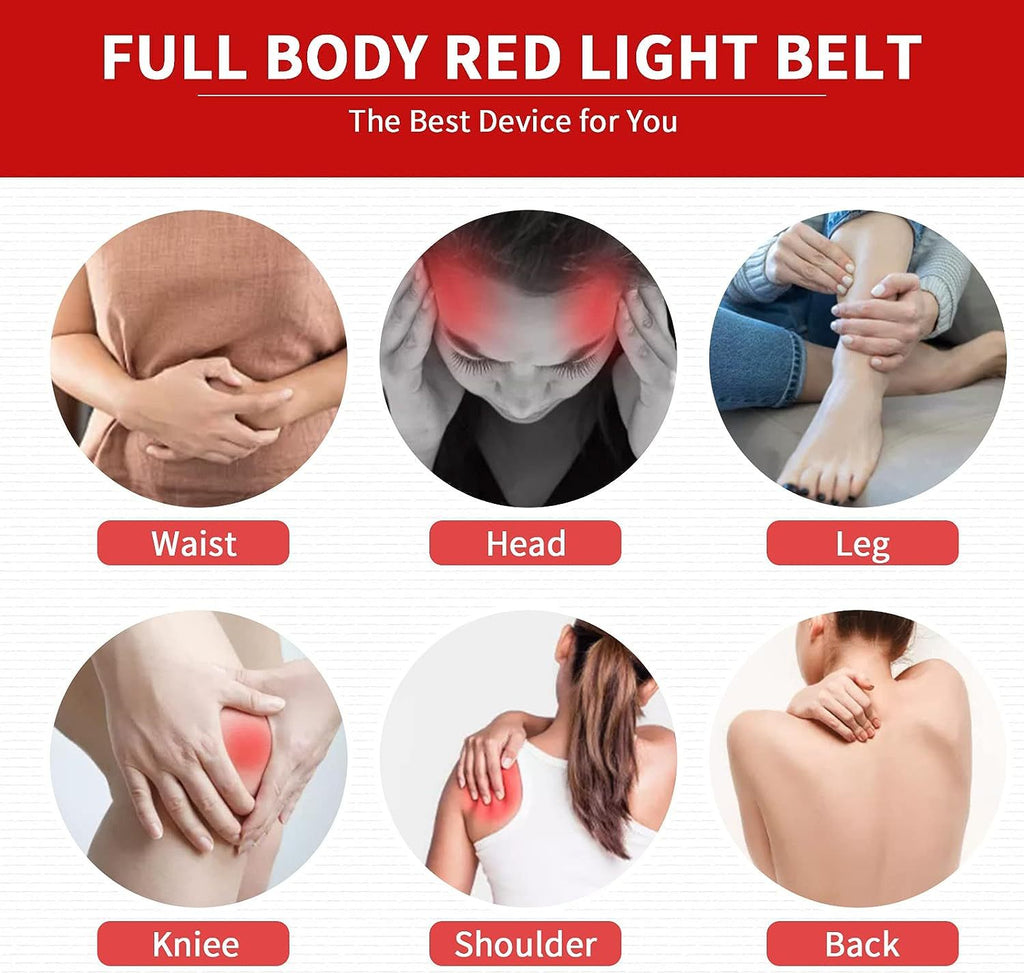 Oversized Red Light Dual Wavelength Far Infrared Mattress Fat Thermal Body Shaping Belt Pain Relief